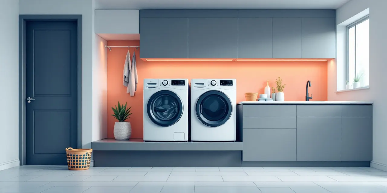 Basement Laundry Room Renovation in Calgary