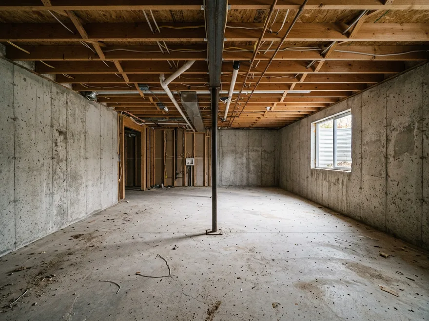 Before — Family room — open living space